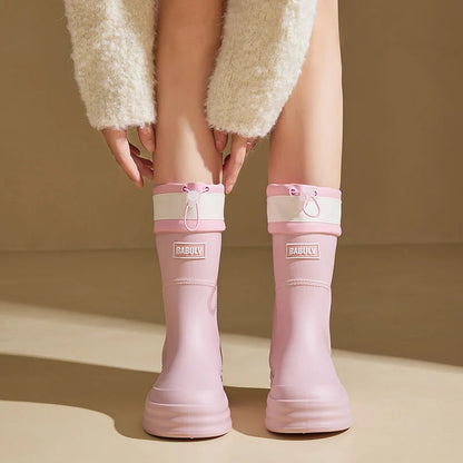 Fashionable Women's Rain Boots for Autumn