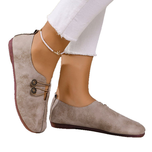 Women’s Summer Slippers Comfortable Flat Shoes with Round Toe
