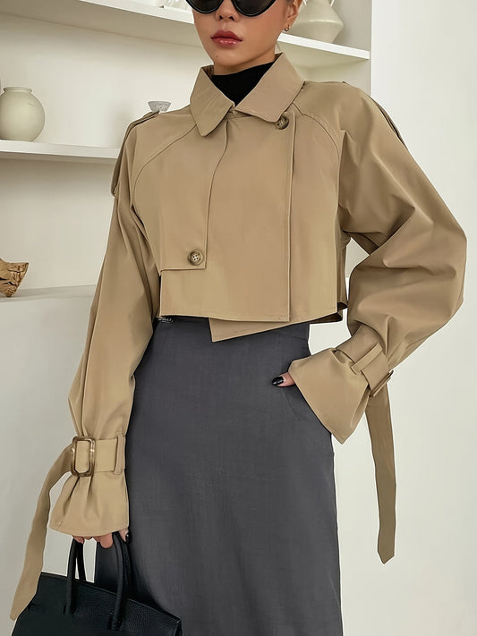 Timeless Women's Tan Raincoat - OutfitLondon