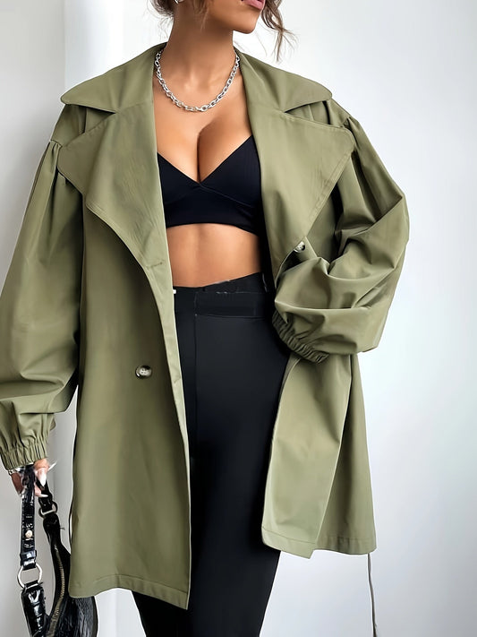 Timeless Tan Long Waterproof Coat - OutfitLondon