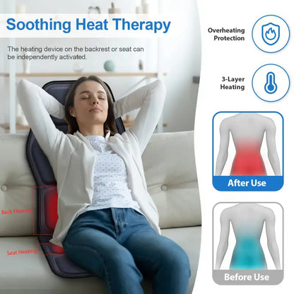 Relaxing Heat Therapy Back Massager