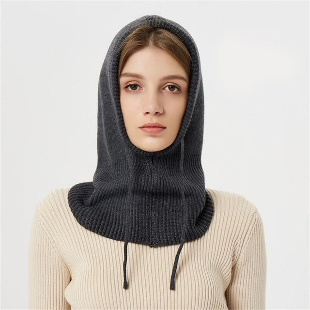 Warm Winter Beanie Hood with Thermal Insulation