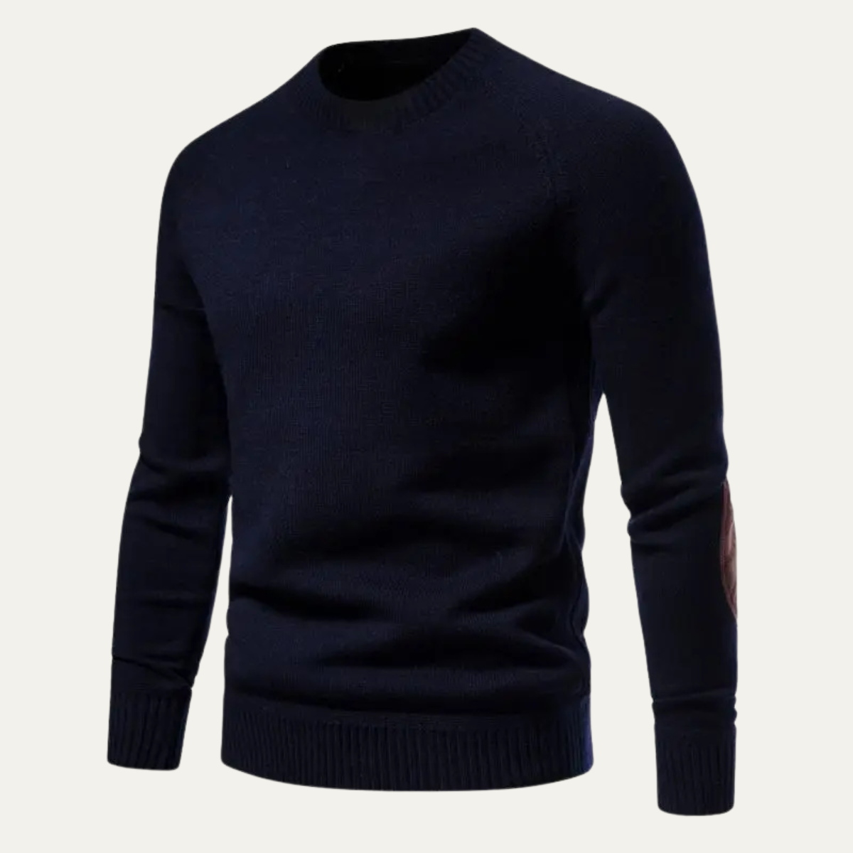 Men's Fitted Chunky Crew Neck Sweater