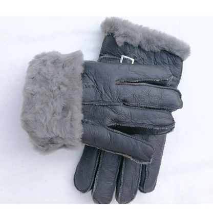 Warm Sheepskin Men's Winter Gloves