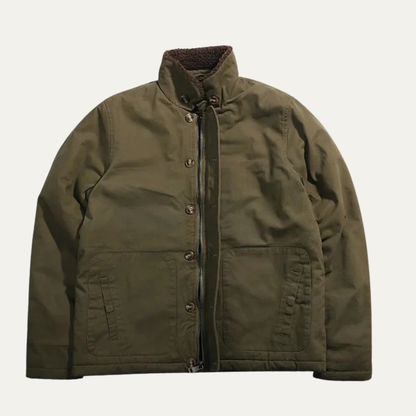 Classic Men's Military Style Fleece Lined Jacket - OutfitLondon