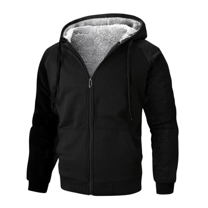 Warm Fleece Lined Teddy Hooded Jacket