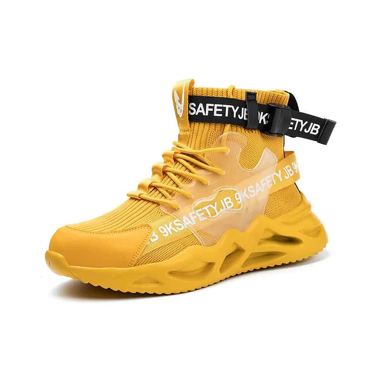 Men Work Boots Anti-puncture Safety Shoes Steel Toe Boots Slip Resistant Shoes