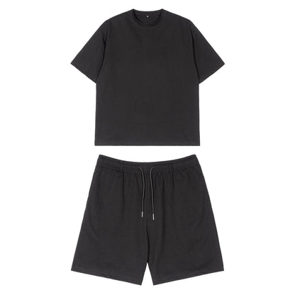 Women's Casual Cotton Short Sleeve T-Shirt and Shorts Loungewear Set