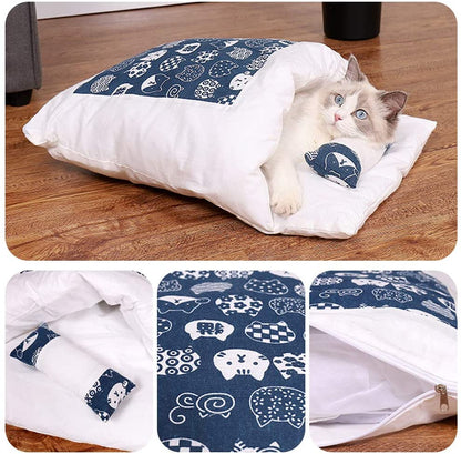 Japanese Style Pet Quilt Breathable Sleeping Bag