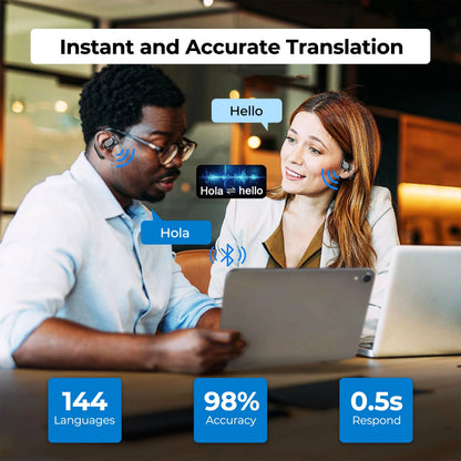 Best AI Translation Earbuds 2025 | 144 Languages | Real-Time Voice Translator | Travel, Business, Work