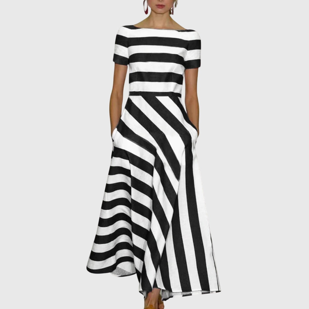 Classic Vertical Stripe Women's Dress