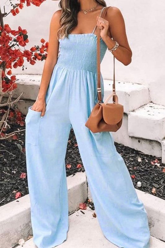 Relaxed Fit Women's Summer Jumpsuit with Pockets - OutfitLondon
