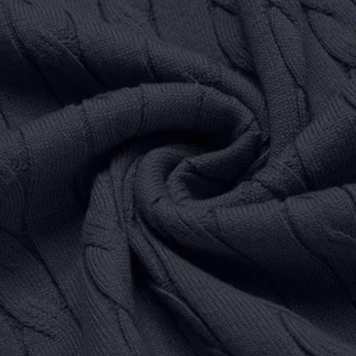 Classic Men's Cable Knit Cotton Sweater