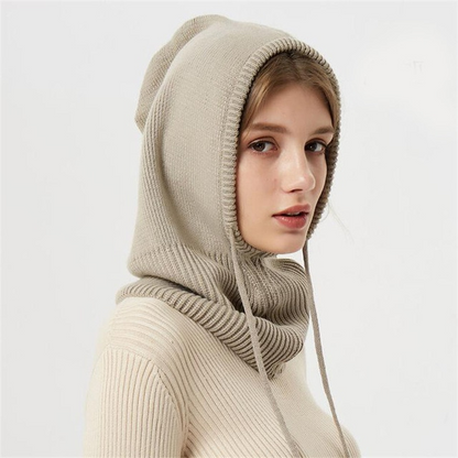 Warm Winter Beanie Hood with Thermal Insulation