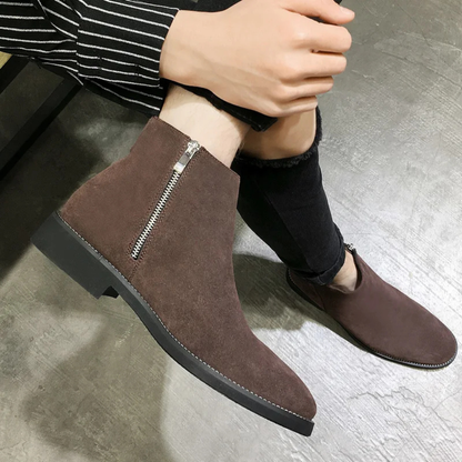 Authentic Leather Men's Chelsea Ankle Boots