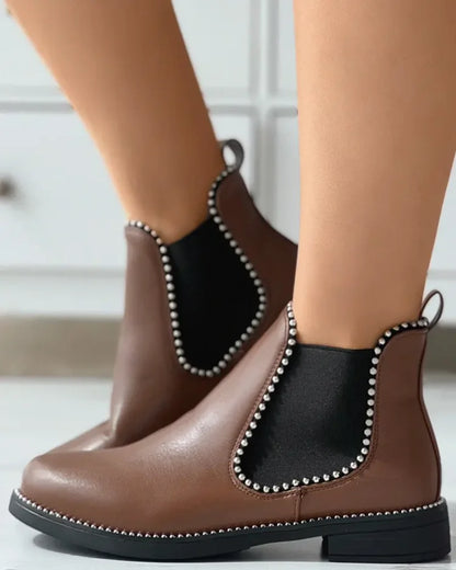 Chic Low Heel Ankle Boots for Women