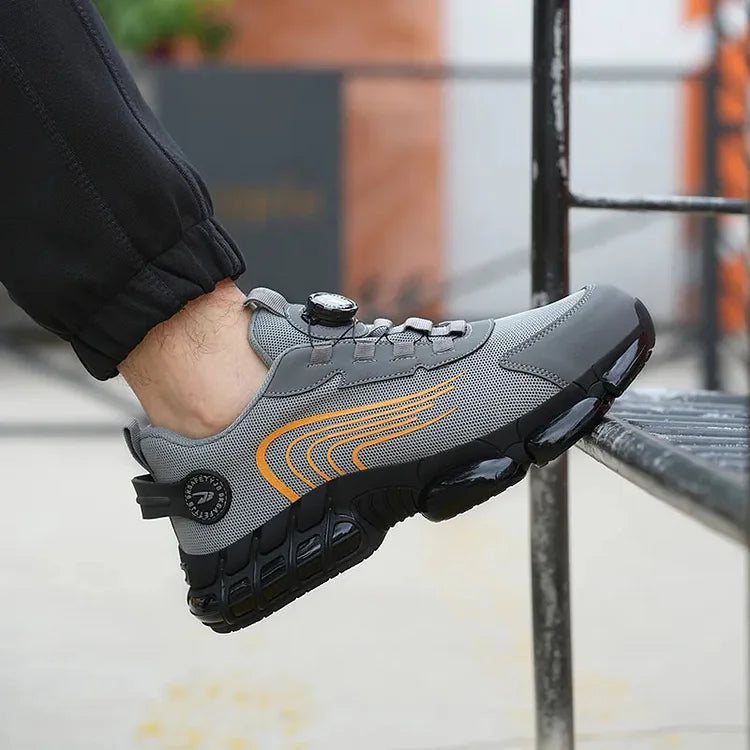 Tough Waterproof Hiking Work Boots with Grip Sole