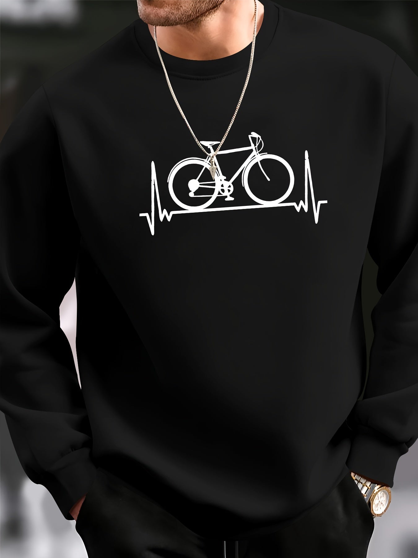 Warm Winter Cycling Graphic Hoodie - OutfitLondon