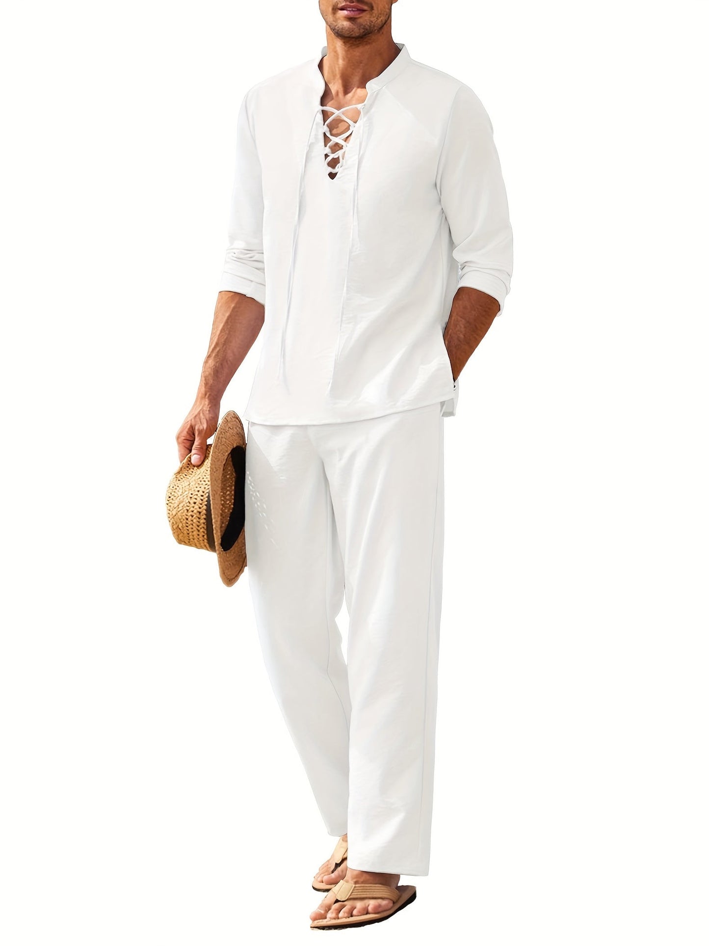 Relaxed Fit Shirt and Jogger Pants Set