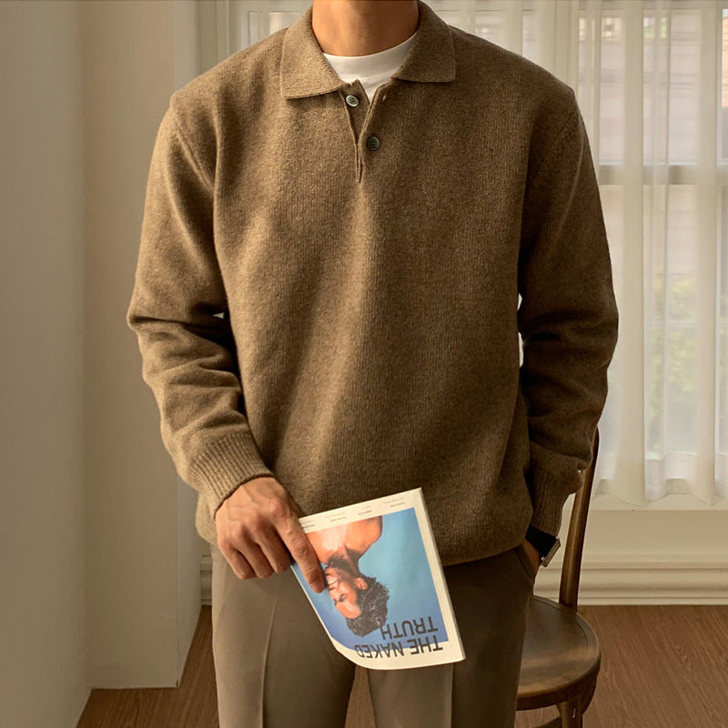 Simple Casual Men's Pullover Sweater
