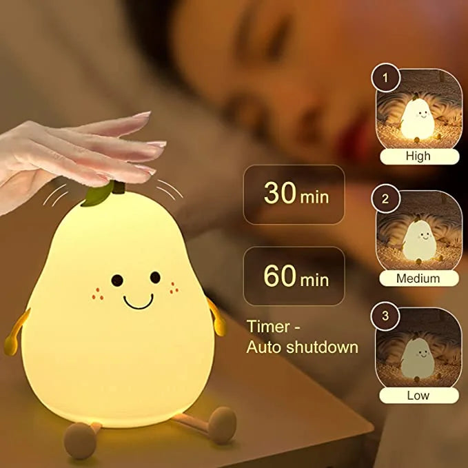 Cute Pear Night Light Lamp