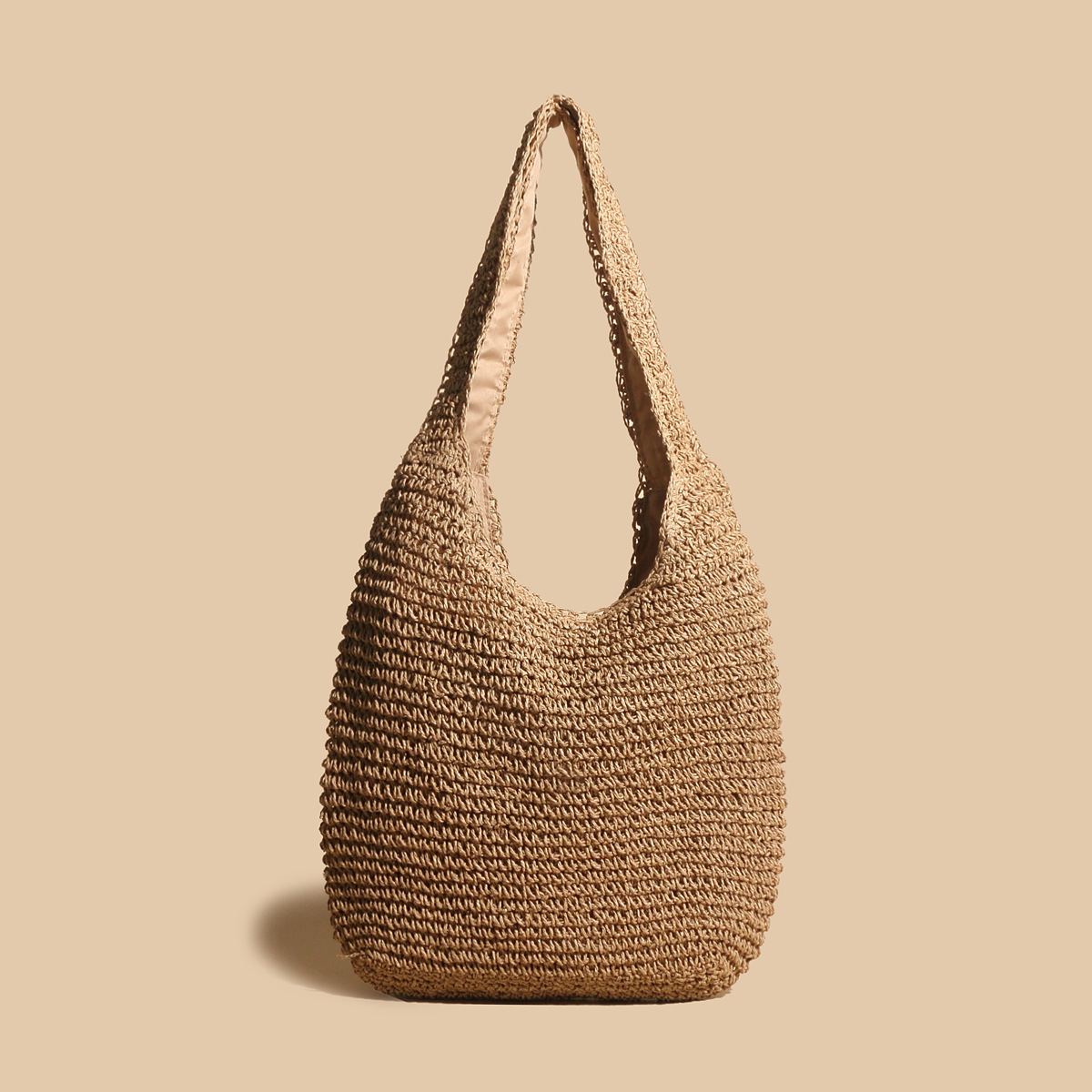Natural Woven Tote Bag - OutfitLondon