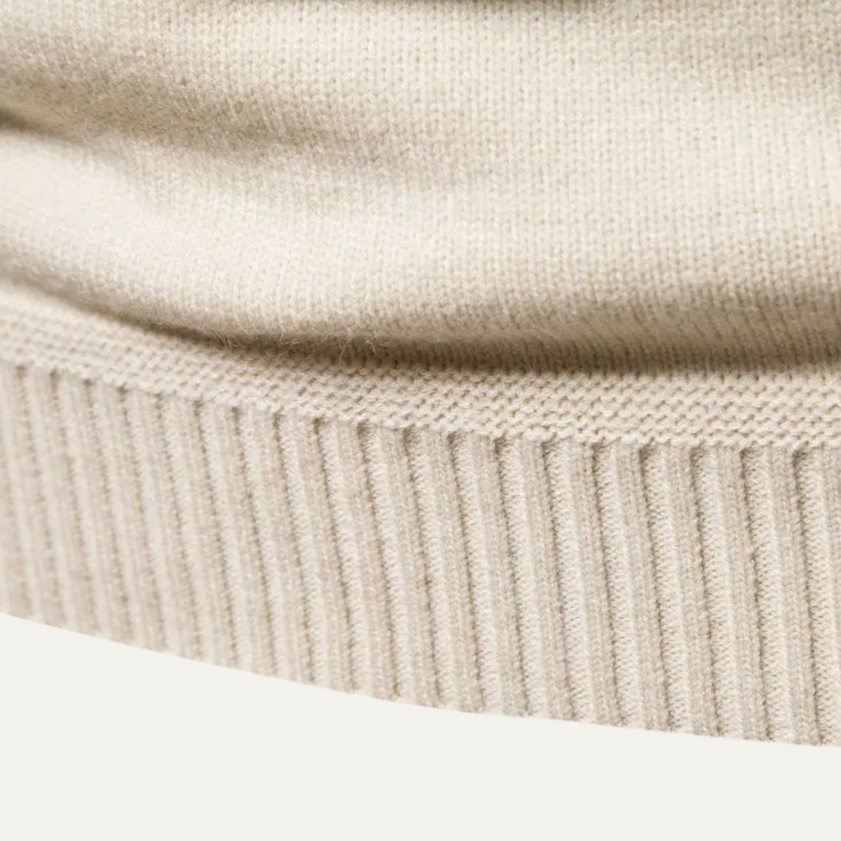 Men's Fitted Chunky Crew Neck Sweater