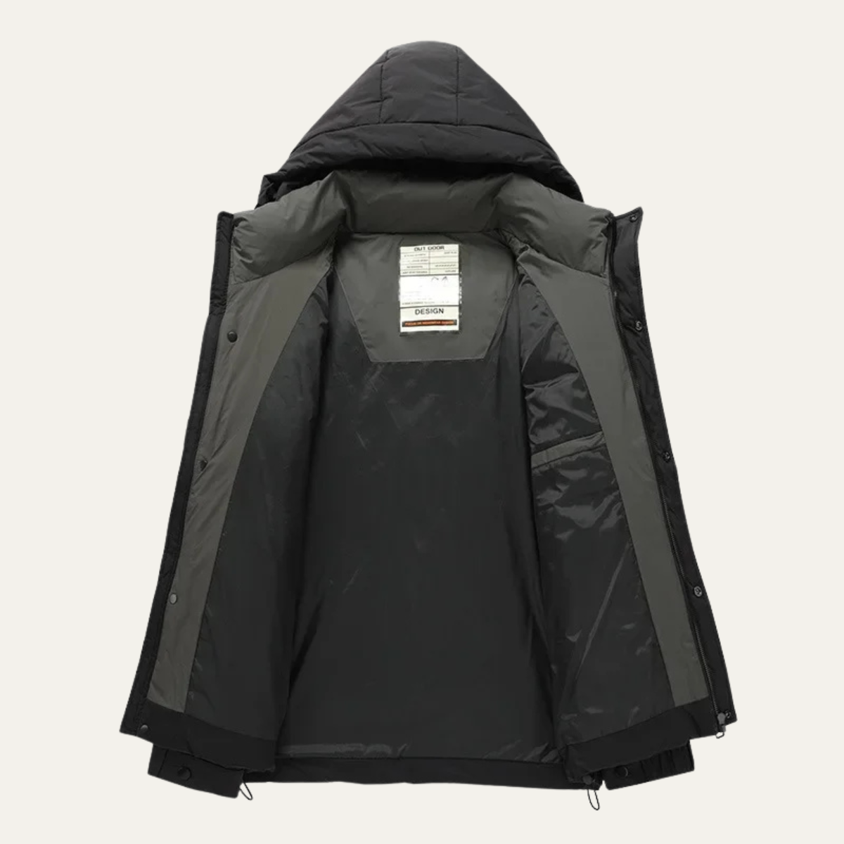 Warm Men's Insulated Down Filled Parka Winter Coat
