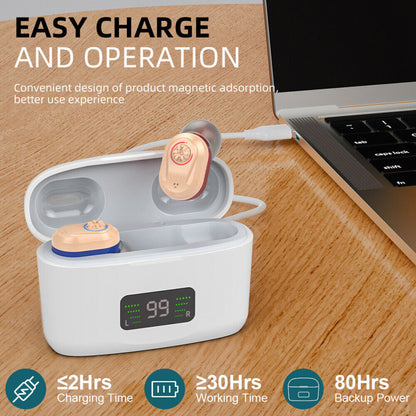Rechargeable Digital Invisible Hearing Aids