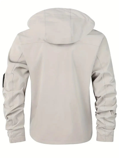 Waterproof Men's Windbreaker Hooded Jacket