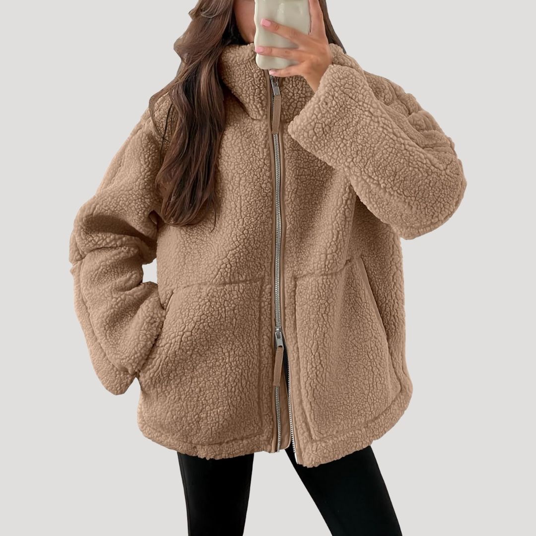 Cozy Ladies Fleece Zipper Jacket