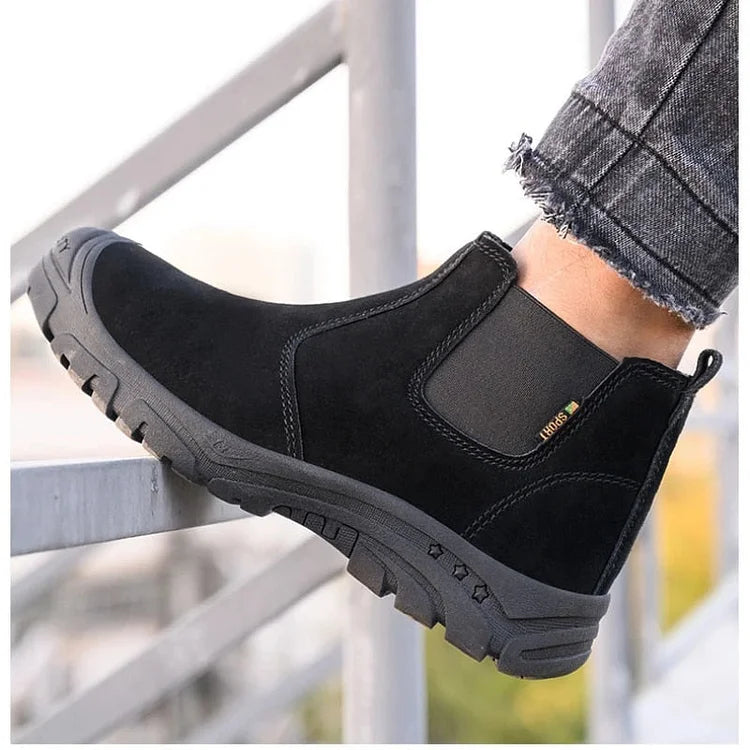 Tough Steel Toe Men's Work Boots - Strong and Lightweight