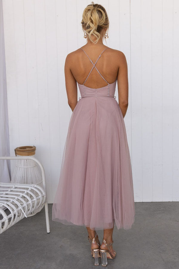 Beautiful Lace Corset Waist Dress