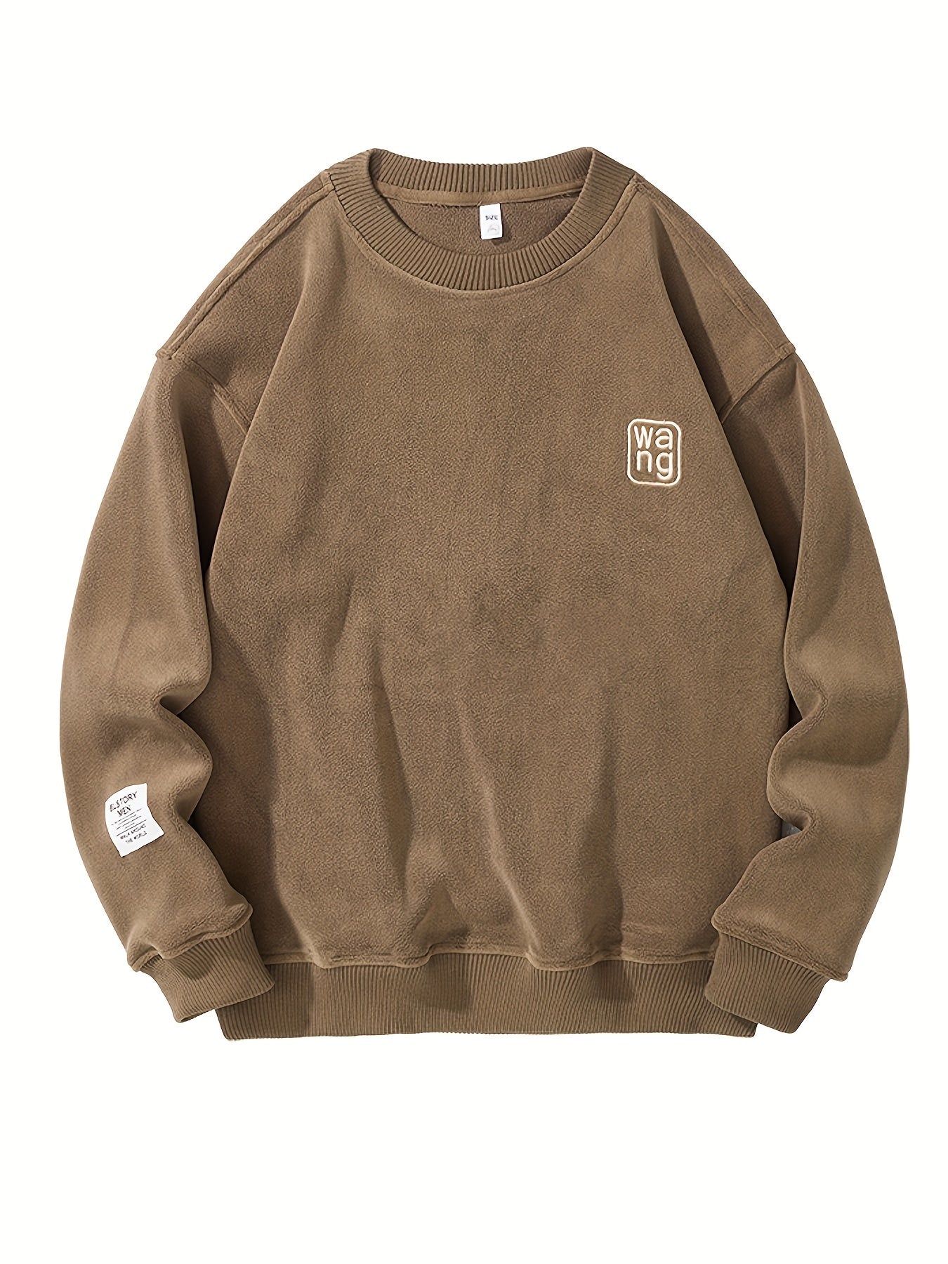 Comfortable Mens Graphic Crew Neck Sweatshirt