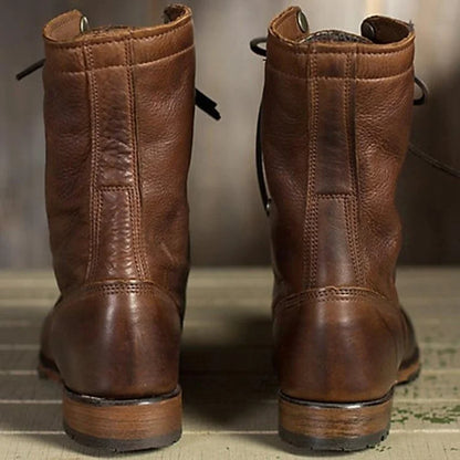 Riding Boots Motorcycle Vintage Combat Boots for Women and Men