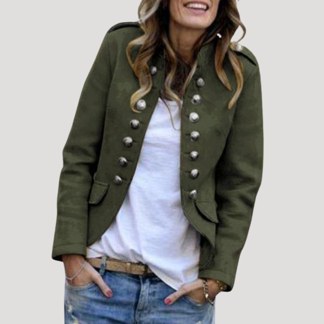 Vintage Military Style Ladies Jacket - OutfitLondon