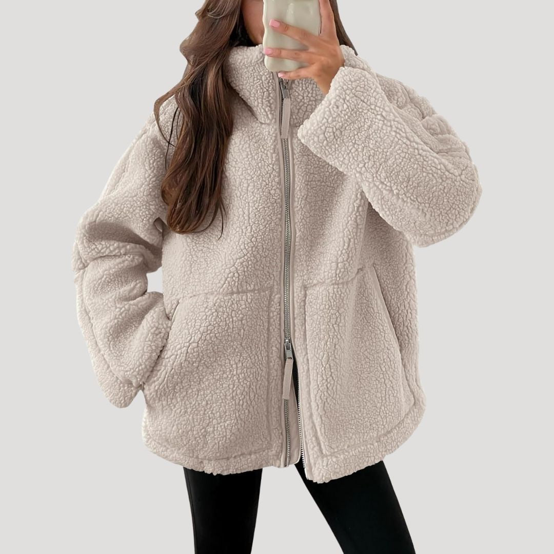 Cozy Ladies Fleece Zipper Jacket
