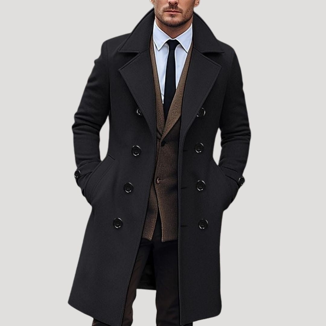 Premium Mens Warm Overcoat - OutfitLondon