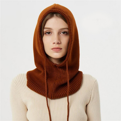 Warm Winter Beanie Hood with Thermal Insulation