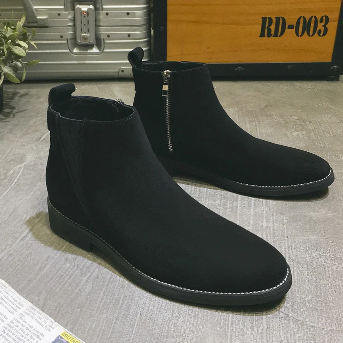 Authentic Leather Men's Chelsea Ankle Boots