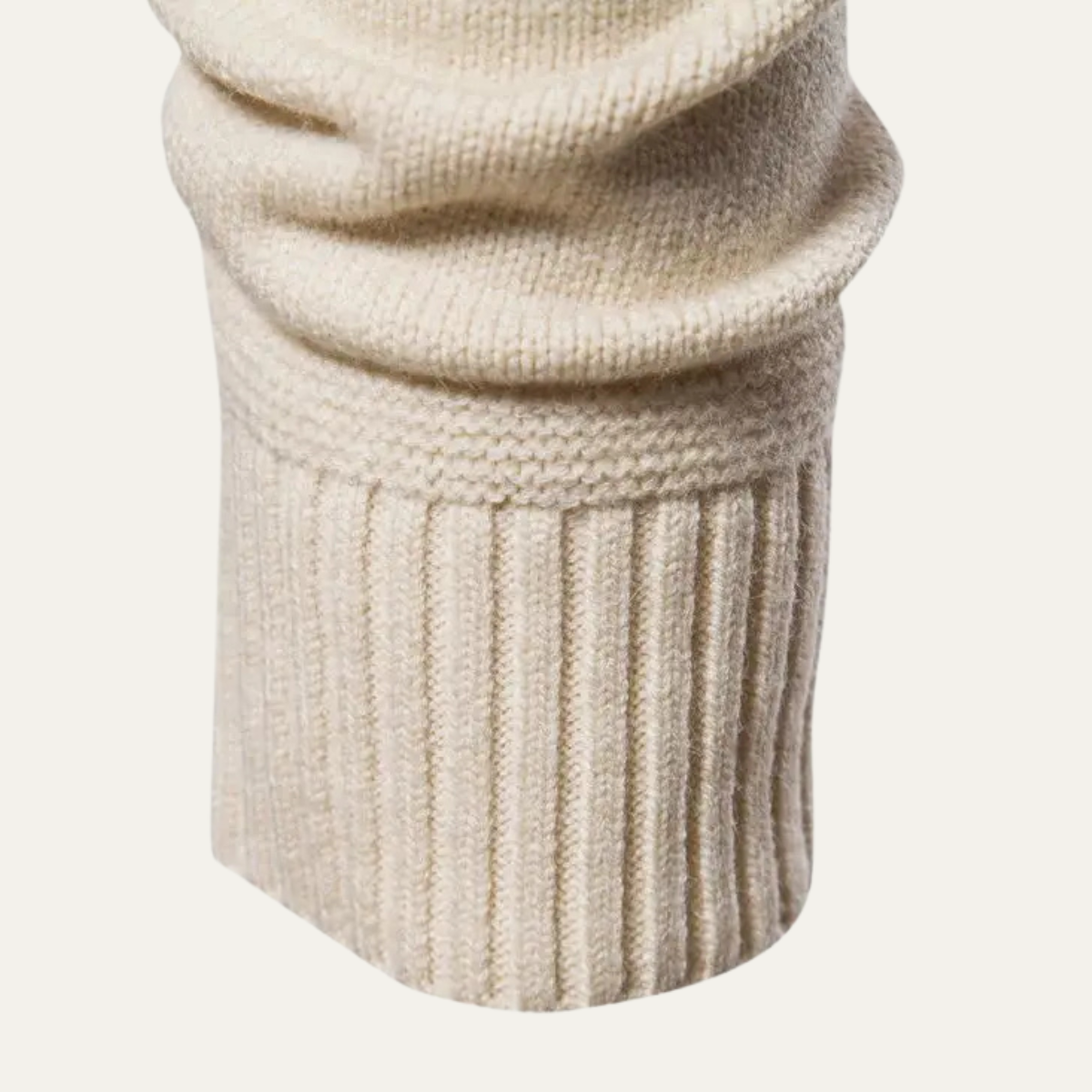 Men's Fitted Chunky Crew Neck Sweater