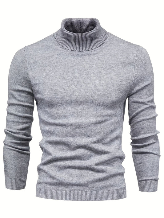 Warm and Cozy Turtleneck Sweater - OutfitLondon