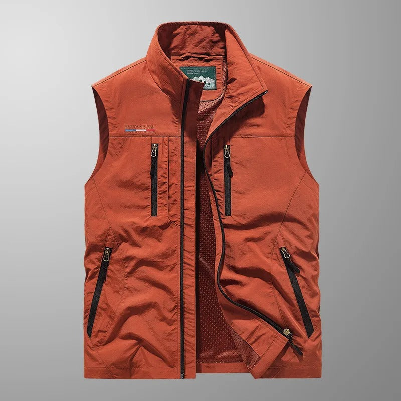 Lightweight Water Resistant Outdoor Vest for Men - OutfitLondon