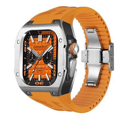 Tough Metal Case and Flexible Rubber Band for Apple Watch Ultra
