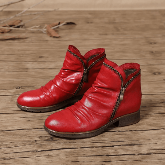 Stylish Women's Low Heel Ankle Boots