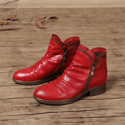 Stylish Women's Low Heel Ankle Boots