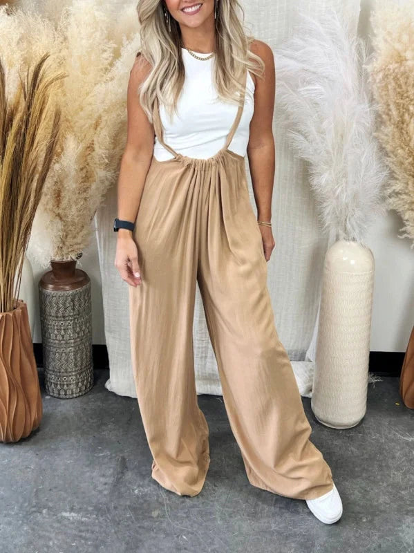 Relaxed Fit Womens Tank Jumpsuit