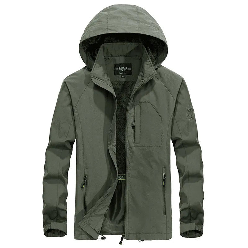 Waterproof Hiking Jacket with Removable Hood - OutfitLondon