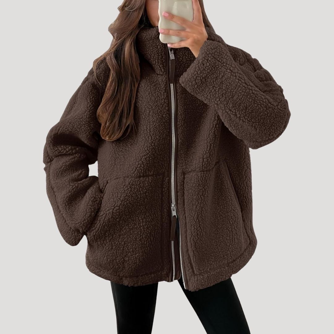 Cozy Ladies Fleece Zipper Jacket