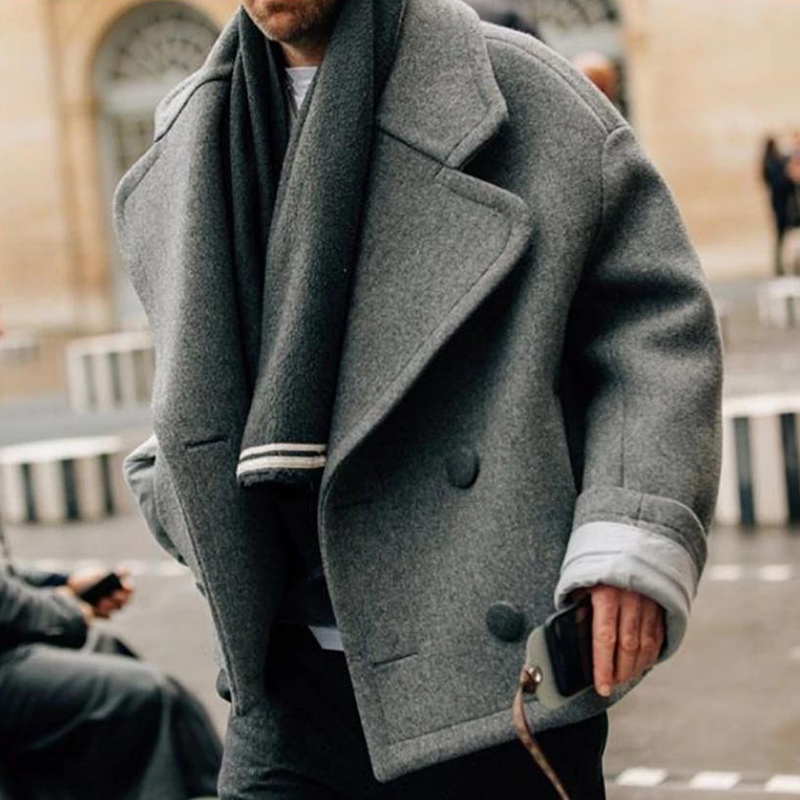 Warm Mens Winter Coat Loose Fit